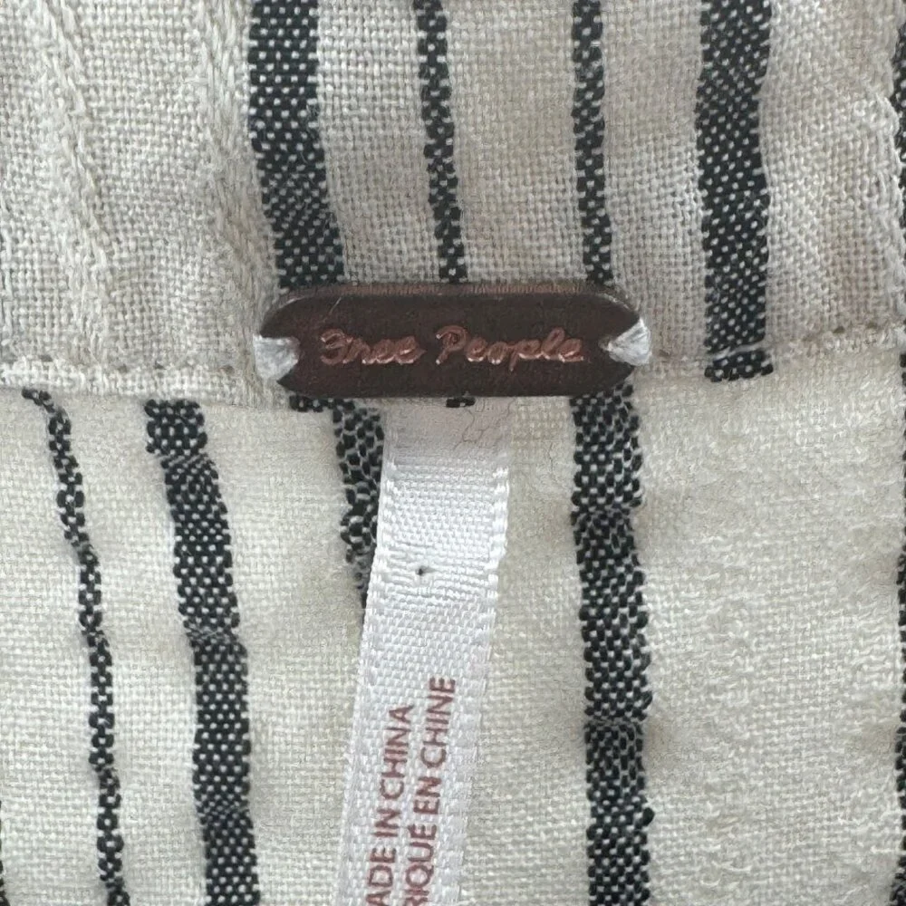Free People Rhythm of the Night Size Small Boho Tunic Ivory Oversized